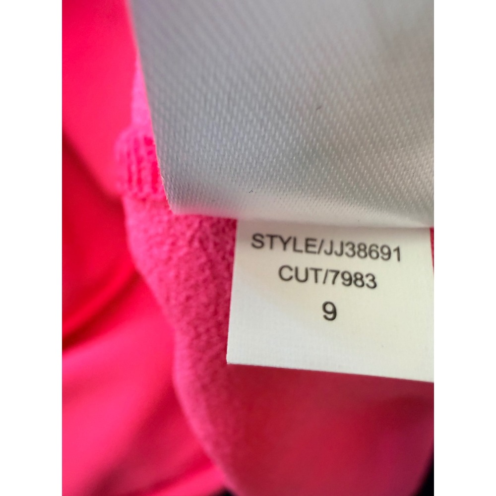 Julia Jordan Halter Midi Dress 14 Neon Pink Tulip Hem Barbiecore Wedding Guest - Picture 11 of 12